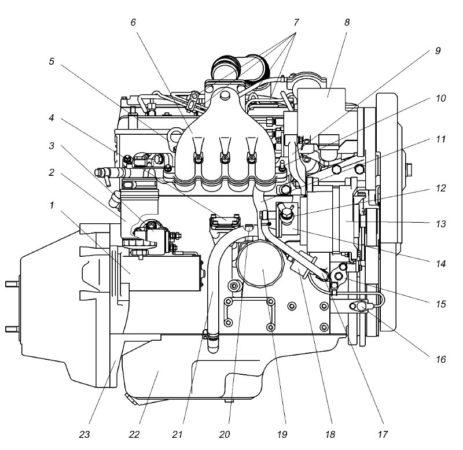 Газораспределительный механизм (DOHC)
